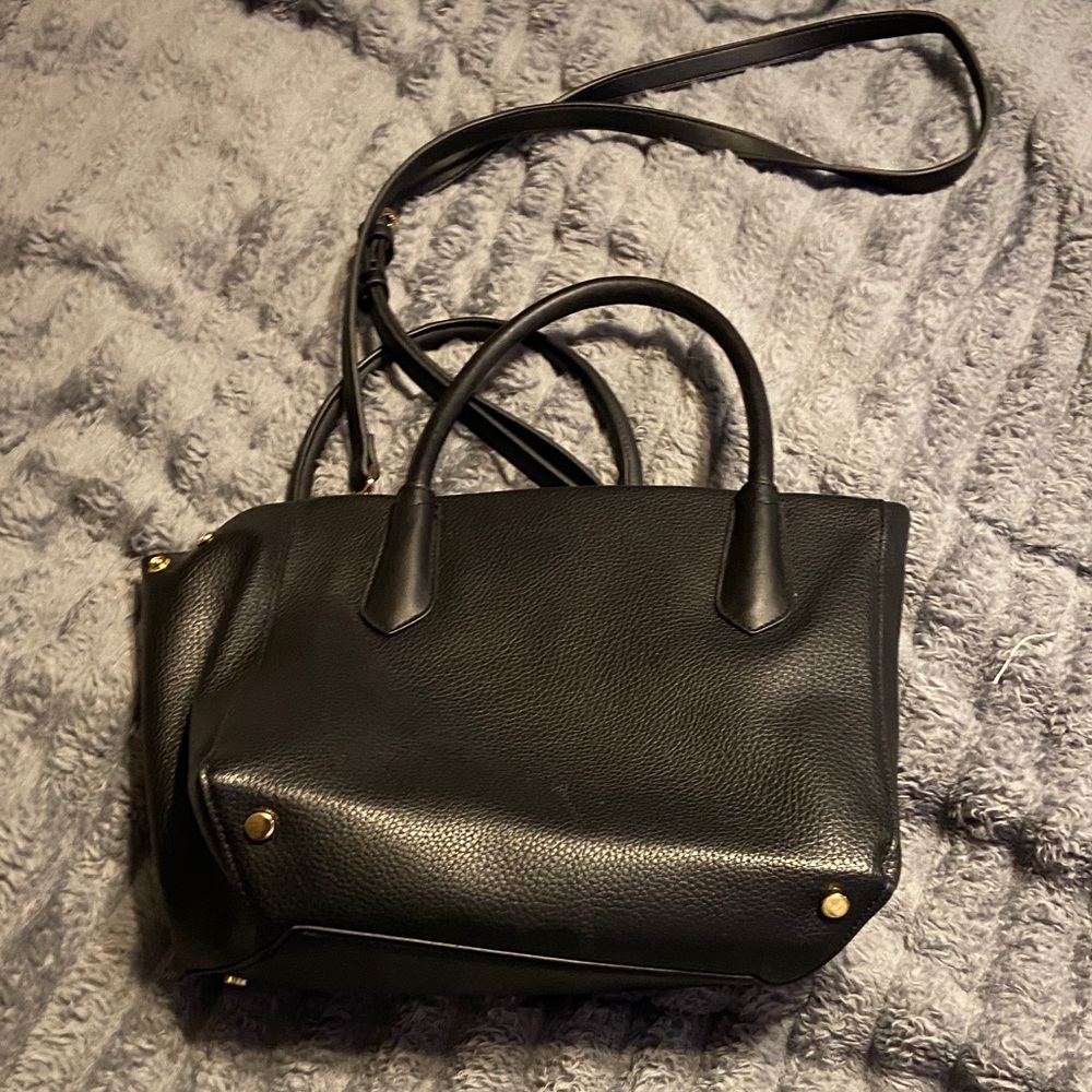 Elegant Black Leather Handbag